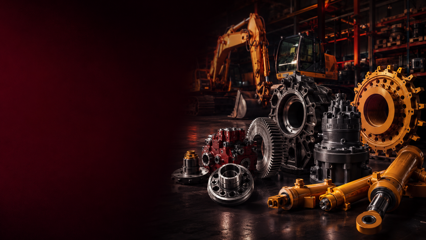 Heavy machinery spare parts warehouse